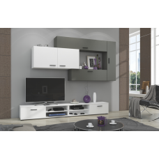 Living Wall Unit JIVE WH01 - WHITE + GRAPHITE